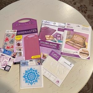 Various paper crafting tools.